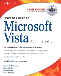Book Cover for How to Cheat at Microsoft Vista Administration by Jan Kanclirz, Pawan K Bhardwaj
