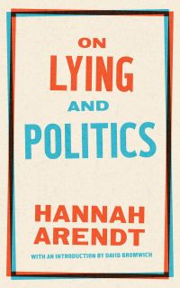Book Cover for On Lying and Politics by Hannah Arendt