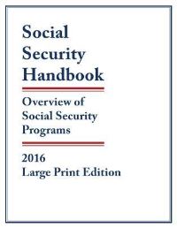 Book Cover for Social Security Handbook 2016 by United States Social Security Administration