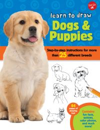 Book Cover for Learn to Draw Dogs & Puppies by Robbin Cuddy