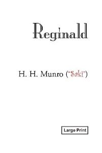 Book Cover for Reginald, Large-Print Edition by F Scott Fitzgerald