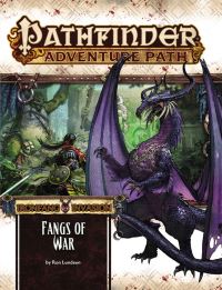 Book Cover for Ironfang Invasion. Adventure Path 2 of 6. Fangs of War by Crystal Frasier