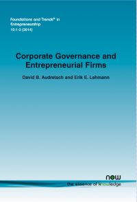 Book Cover for Corporate Governance and Entrepreneurial Firms by David B Audretsch, Erik E. Lehmann