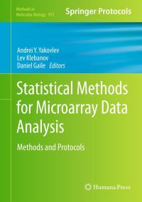 Book Cover for Statistical Methods for Microarray Data Analysis by Andrej Yu Yakovlev, L B Klebanov, Daniel Gaile