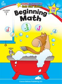 Book Cover for Beginning Math, Grade 1 by Carson Dellosa Education