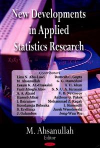 Book Cover for New Developments in Applied Statistics Research by Mohammad Ahsanullah