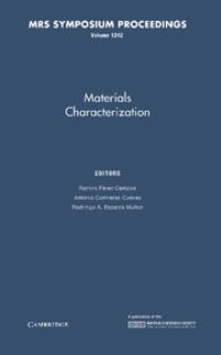 Book Cover for Materials Characterization by Ramiro P233rez Campos, Antonio Contreras Cuevas, Rodrigo A Esparza Mu241oz