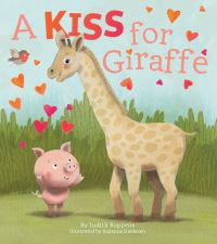 Book Cover for A Kiss For Giraffe by Judith Koppens
