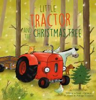 Book Cover for Little Tractor and the Christmas Tree by Natalie Quintart