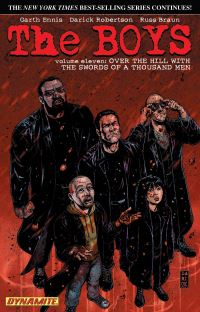 Book Cover for Over the Hill With the Swords of a Thousand Men by Garth Ennis, Russell Braun