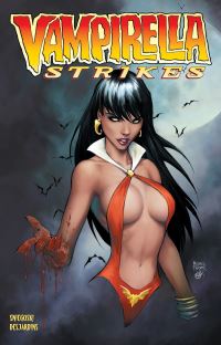 Book Cover for Vampirella Strikes. Volume 1 On the Side of Angels by Tom Sniegoski, Marshall Dillon, Adriano Lucas, Michael Turner