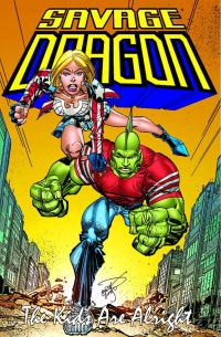 Book Cover for Savage Dragon. The Kids Are Alright by Erik Larsen