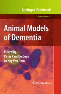 Book Cover for Animal Models of Dementia by P P de Deyn, Debby van Dam