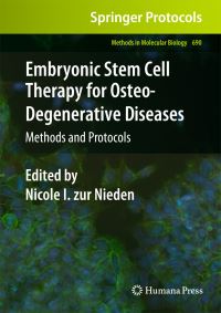 Book Cover for Embryonic Stem Cell Therapy for Osteo-Degenerative Diseases by Nicole I Zur Nieden