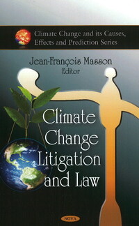 Book Cover for Climate Change Litigation and Law by JeanFrançois Masson