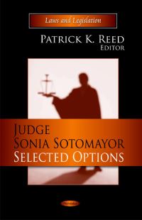 Book Cover for Judge Sonia Sotomayor by Patrick K Reed, Library of Congress