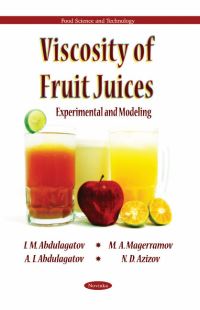 Book Cover for Viscosity of Fruit Juices by I. M. Abdulagatov