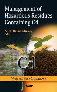Book Cover for Management of Hazardous Residues Containing Cd by María José Balart Murria