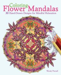 Book Cover for Coloring Flower Mandalas by Wendy Piersall