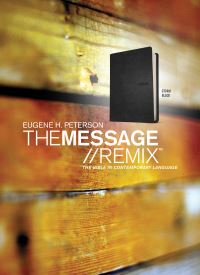Book Cover for The Message//REMIX (Leather-Look, Black) by Eugene H Peterson