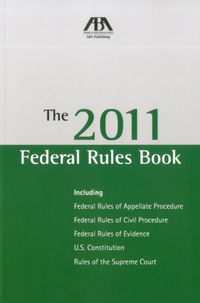 Book Cover for The 2011 Federal Rules Book by American Bar Association