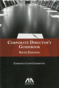 Book Cover for Corporate Director's Guidebook by American Bar Association