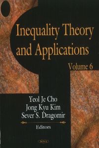 Book Cover for Inequality Theory & Applications by Yeol Je Cho