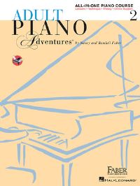 Book Cover for Adult Piano Adventures All-In-One Piano Course Book 2 Book/Online Audio by Nancy Faber, Randall Faber