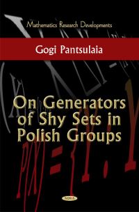Book Cover for On Generators of Shy Sets in Polish Groups by Gogi Pantsulaia