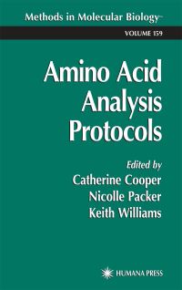 Book Cover for Amino Acid Analysis Protocols by Catherine Cooper