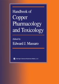 Book Cover for Handbook of Copper Pharmacology and Toxicology by Edward J Massaro