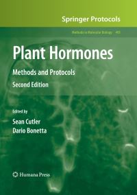 Book Cover for Plant Hormones by Sean Cutler, Dario Bonetta