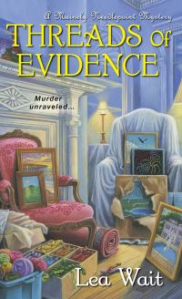 Book Cover for Threads of Evidence by Lea Wait, Copyright Paperback Collection Library of Congress
