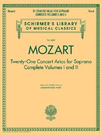 Book Cover for Mozart - 21 Concert Arias for Soprano by Wolfgang Amadeus Mozart