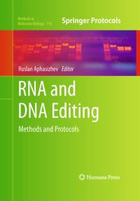 Book Cover for RNA and DNA Editing by Ruslan Aphasizhev