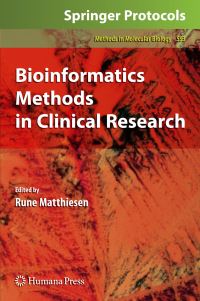 Book Cover for Bioinformatics Methods in Clinical Research by Rune Matthiesen