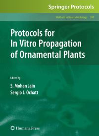Book Cover for Protocols for In Vitro Propagation of Ornamental Plants by Shri Mohan Jain, Sergio J Ochatt