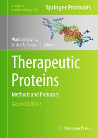 Book Cover for Therapeutic Proteins by Vladimir Voynov, Justin A Caravella