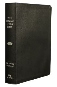 Book Cover for The Jeremiah Study Bible, NKJV: Black Genuine Leather W/thumb Index by Dr David Jeremiah