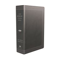 Book Cover for The Jeremiah Study Bible, NKJV: (Charcoal W/ Burnished Edges) LeatherLuxe® by Dr David Jeremiah