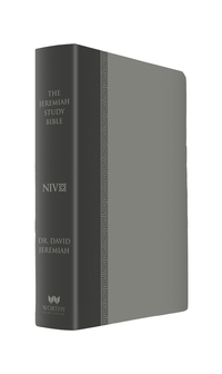 Book Cover for The Jeremiah Study Bible, NIV: (Gray W/ Burnished Edges) Leatherluxe® w/Thumb Index by Dr David Jeremiah
