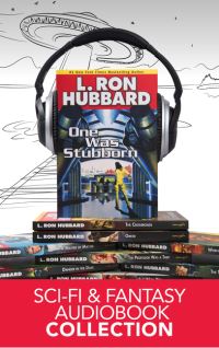 Book Cover for Science Fiction & Fantasy Short Story Audiobook Collection by L Ron Hubbard