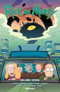 Book Cover for Rick and Morty. Volume Seven by Kyle Starks, Tini Howard, Pamela Ribon, Magdalene Visaggio, Adult Swim Firm