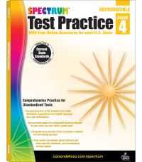 Book Cover for Spectrum Test Practice, Grade 4 by Spectrum, Carson Dellosa Education