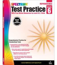 Book Cover for Spectrum Test Practice, Grade 6 by Spectrum, Carson Dellosa Education