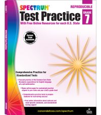 Book Cover for Spectrum Test Practice, Grade 7 by Spectrum, Carson Dellosa Education