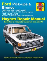 Book Cover for Ford Pick-Ups F-100-F-350 & Bronco (1980-1996) & F-250HD & F-350 (1997) Haynes Repair Manual (USA) by Haynes Publishing