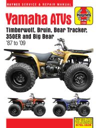 Book Cover for Yamaha Timberwolf, Bruin, Bear Tracker, 350ER and Big Bear ATV's by 