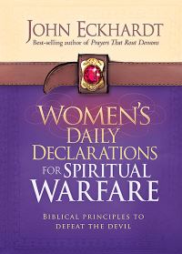 Book Cover for Women's Daily Declarations for Spiritual Warfare by John Eckhardt