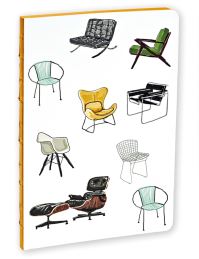 Book Cover for teNeues - A5 Notebook: Mid-Century Modern Chairs, Paperback - 140 Lined Pages With Lay Flat Binding by teNeues